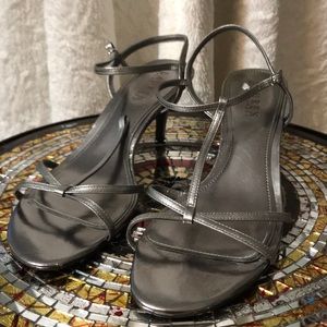 RALPH LAUREN SILVER SANDALS